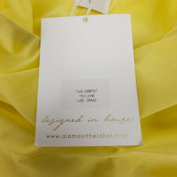 NWT Alamour Resort Eva Matching Set Yellow Romantic Puff Sleeve Coquette Lolita - Picture 2 of 14